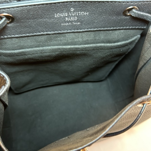 COA Louis Vuitton Calfskin LockMe Backpack Silver Hdw #DU3196 France 2016 - Picture 16 of 17